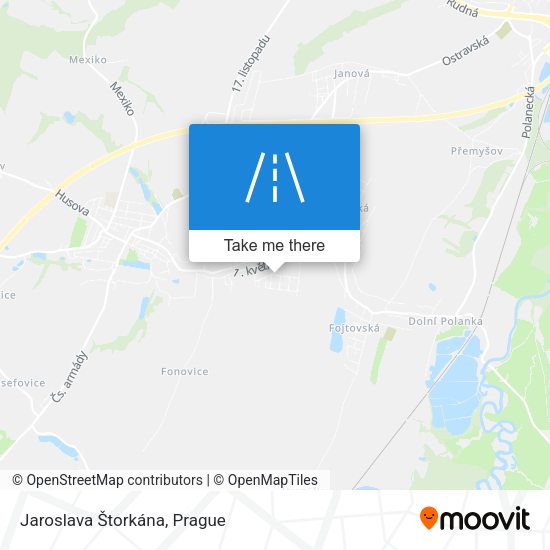 Jaroslava Štorkána map