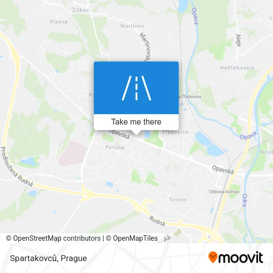 Карта Spartakovců