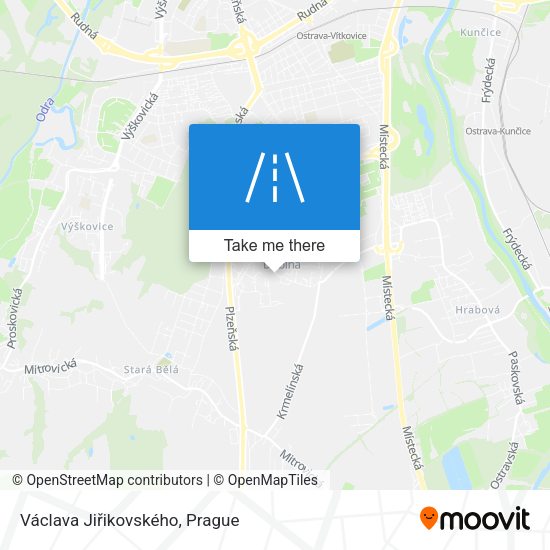 Václava Jiřikovského map