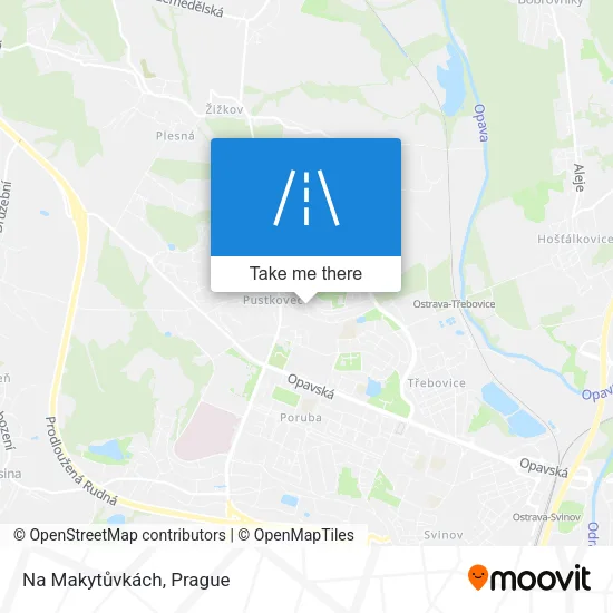 Карта Na Makytůvkách