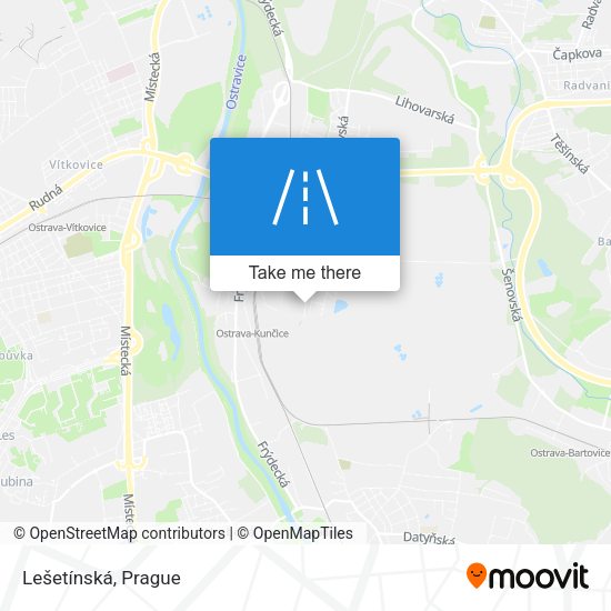Lešetínská map