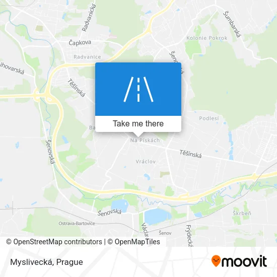 Карта Myslivecká