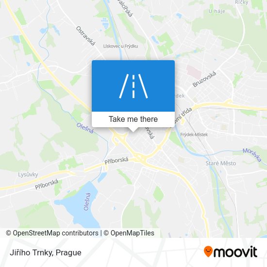 Jiřího Trnky map