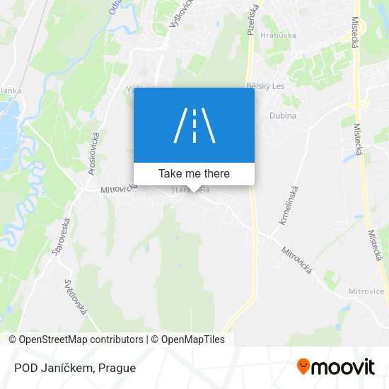 POD Janíčkem map