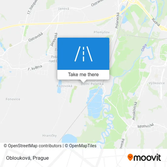 Карта Oblouková