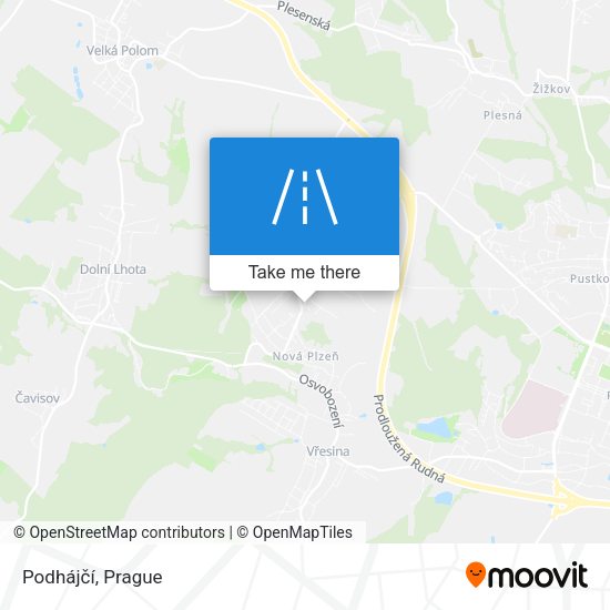 Podhájčí map
