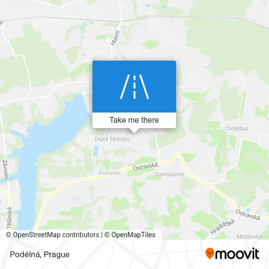 Карта Podélná
