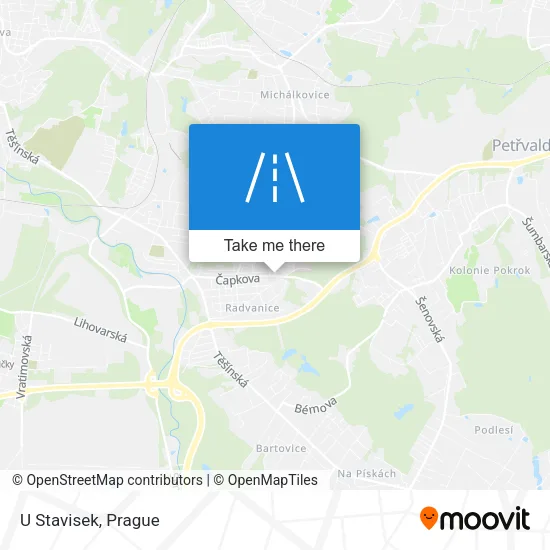 Карта U Stavisek