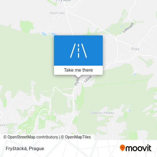 Fryštácká map