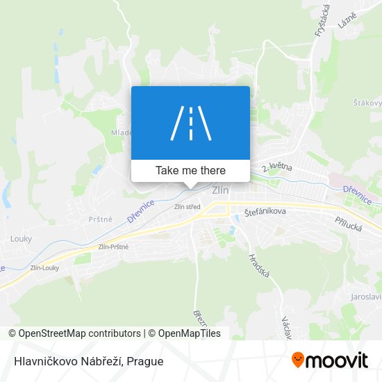 Hlavničkovo Nábřeží map