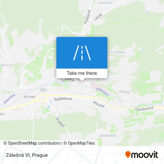 Zálešná VI map