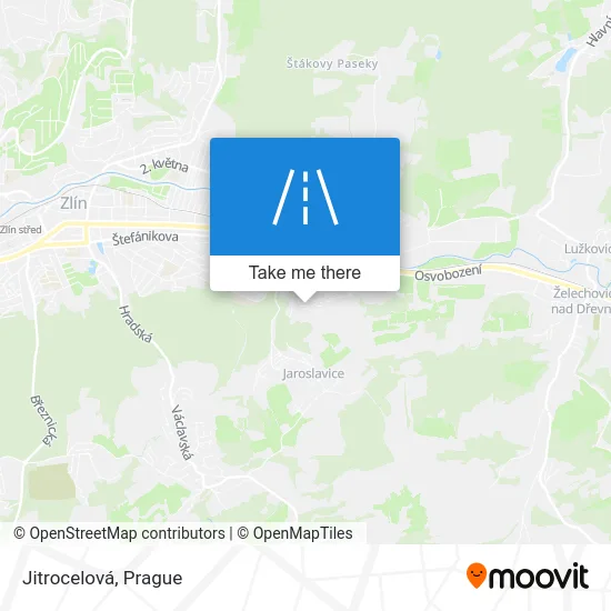 Карта Jitrocelová