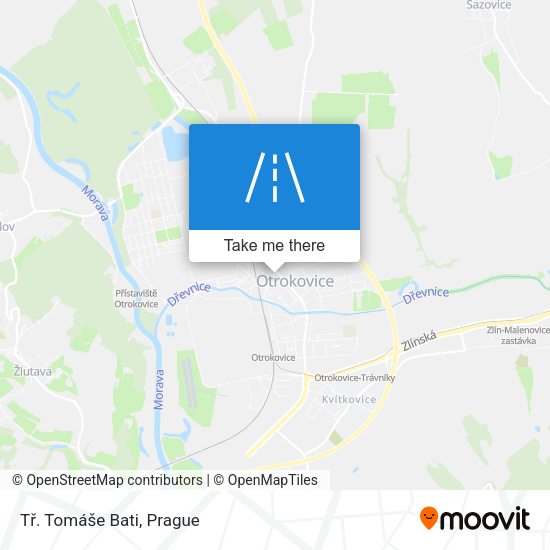 Tř. Tomáše Bati map