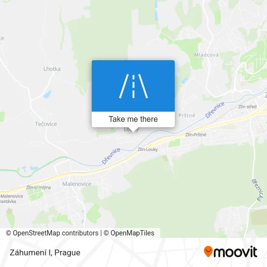 Карта Záhumení I