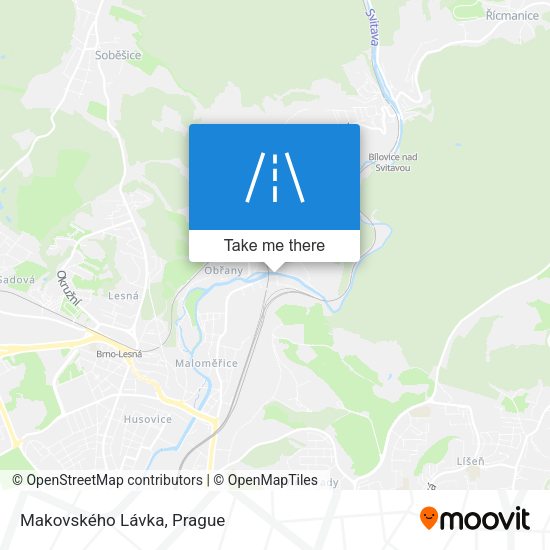 Makovského Lávka map