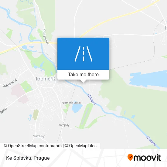 Карта Ke Splávku