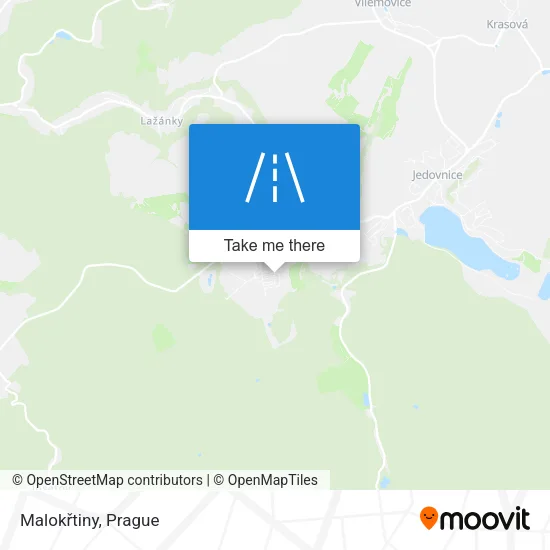Карта Malokřtiny