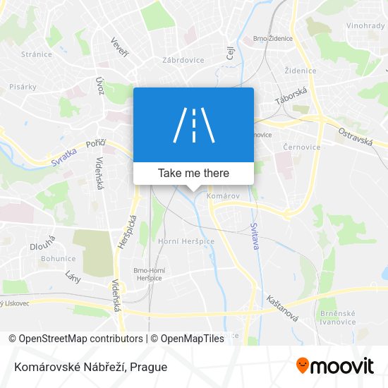 Komárovské Nábřeží map