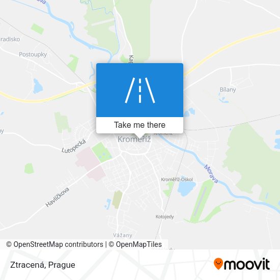 Карта Ztracená