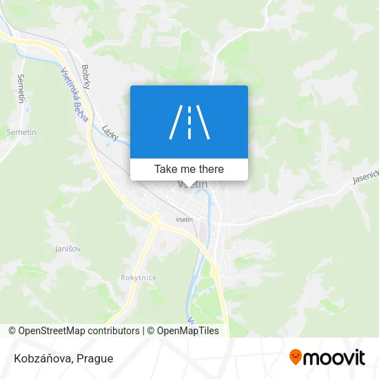 Карта Kobzáňova