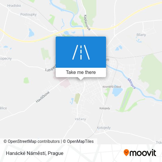 Hanácké Náměstí map
