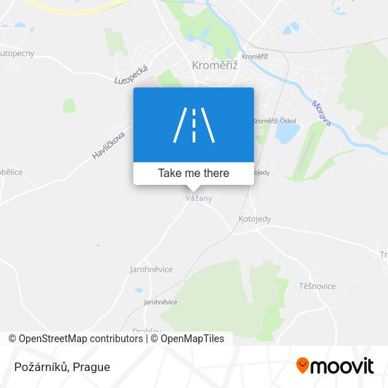 Požárníků map