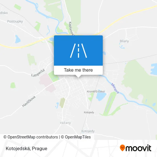 Карта Kotojedská