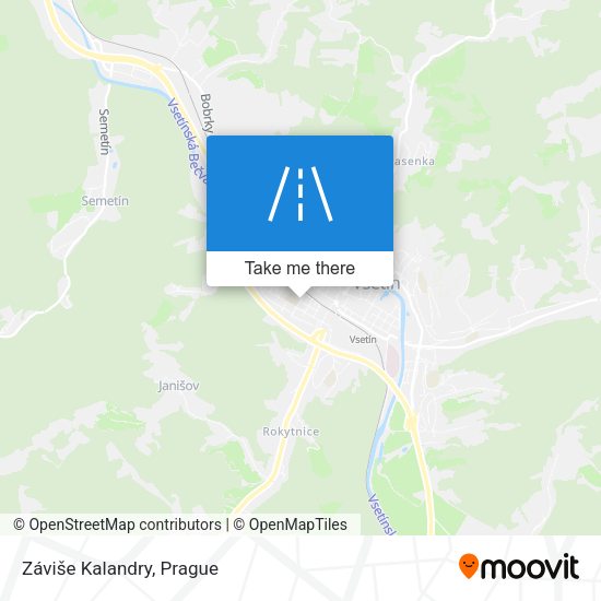 Záviše Kalandry map