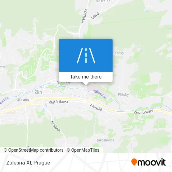 Карта Zálešná XI