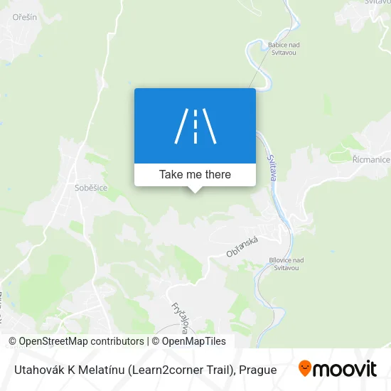 Карта Utahovák K Melatínu (Learn2corner Trail)