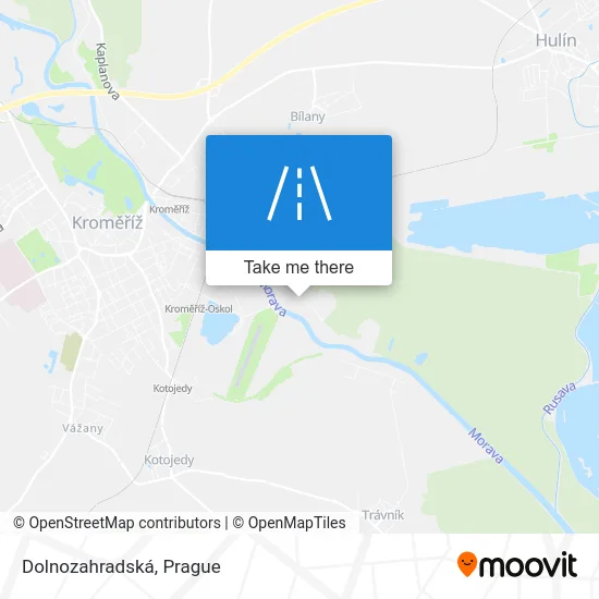 Карта Dolnozahradská