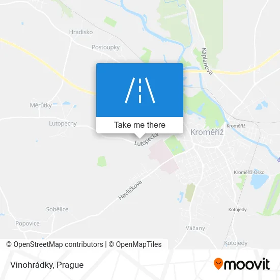 Карта Vinohrádky