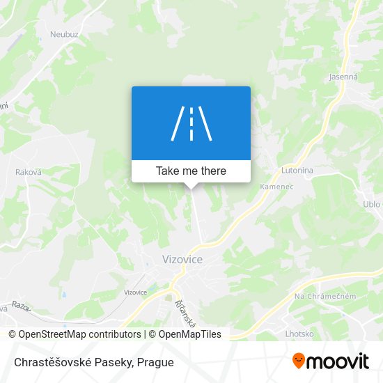 Chrastěšovské Paseky map