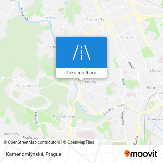 Kamenomlýnská map