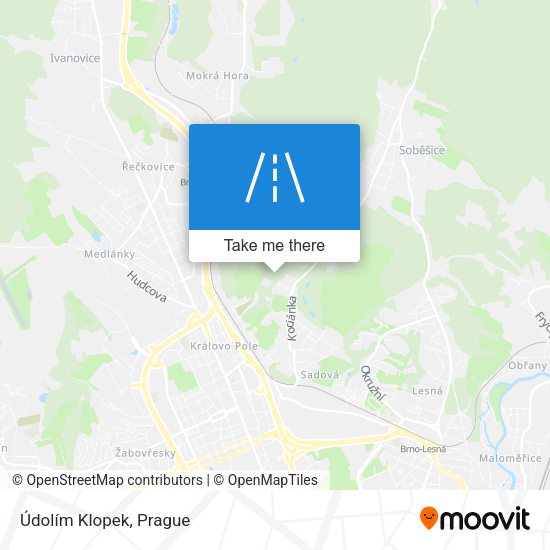 Údolím Klopek map