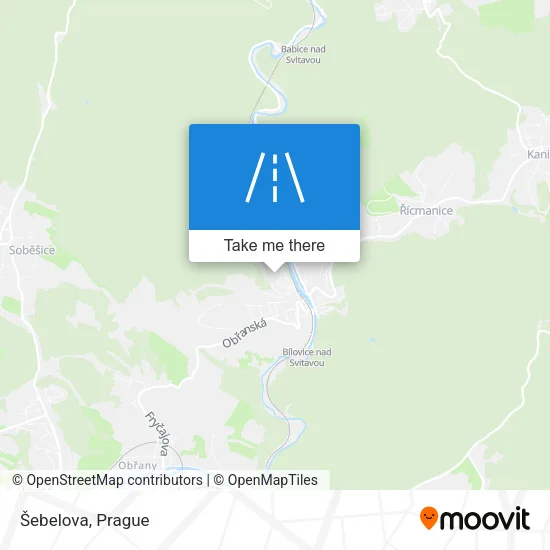 Карта Šebelova