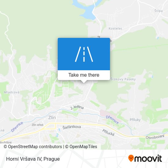 Horní Vršava IV map