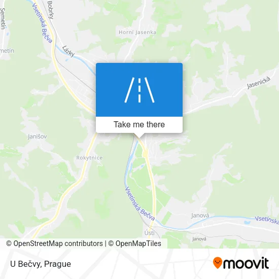 Карта U Bečvy