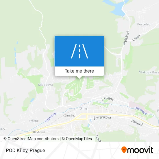 Карта POD Křiby