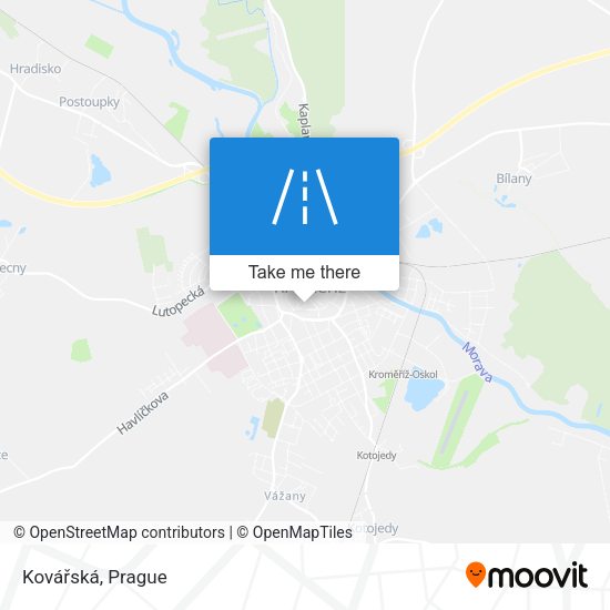 Kovářská map