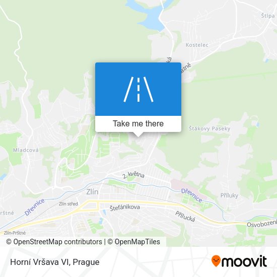 Horní Vršava VI map