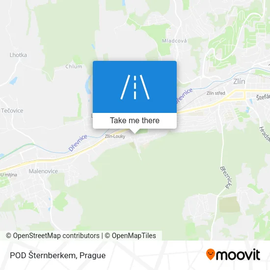 Карта POD Šternberkem