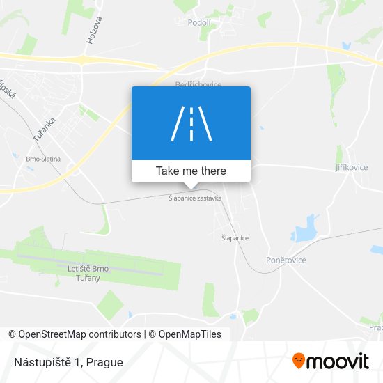 Nástupiště 1 map