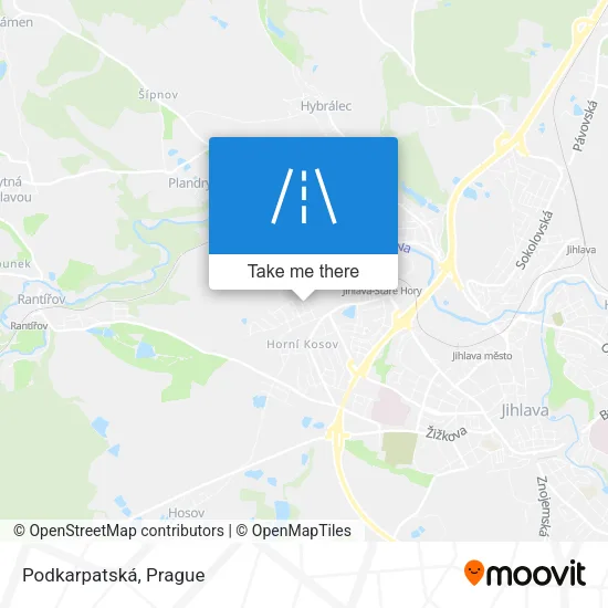 Карта Podkarpatská