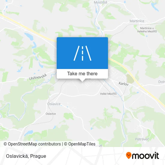 Карта Oslavická