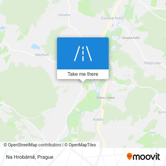 Na Hrobárně map