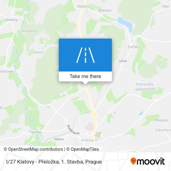 I / 27 Klatovy - Přeložka, 1. Stavba map
