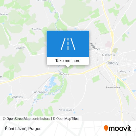 Říční Lázně map