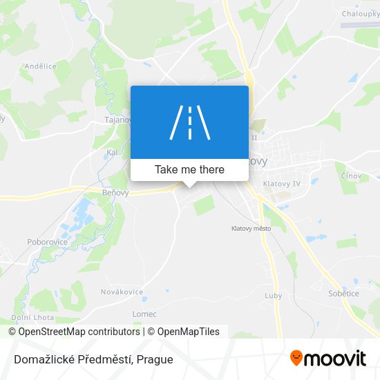 Domažlické Předměstí map