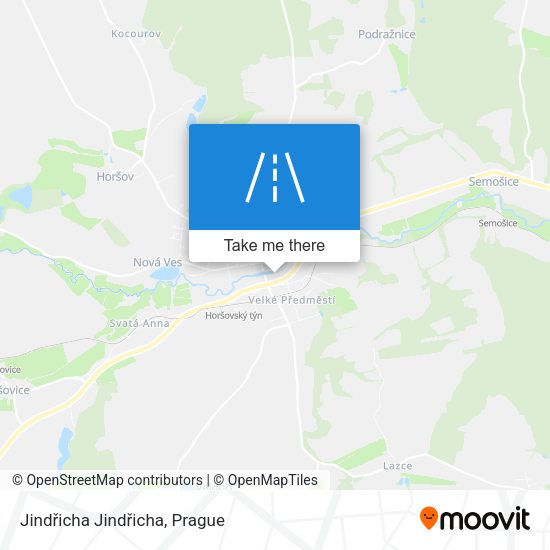 Jindřicha Jindřicha map